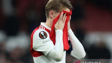Martin Odegaard minta Arsenal tak larut di area kekecewaan