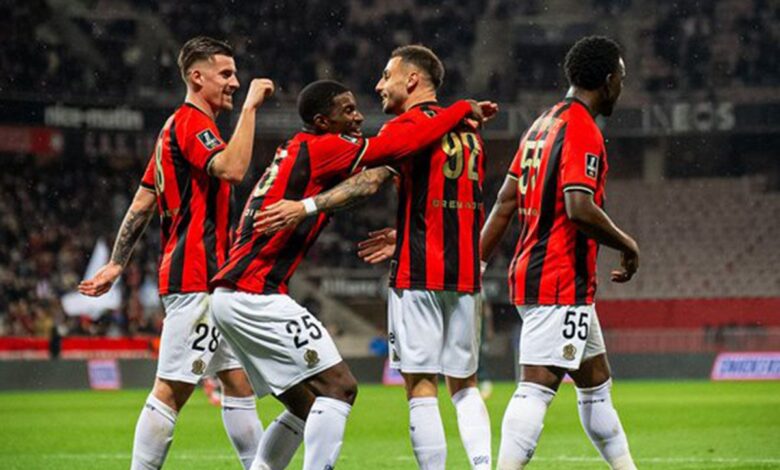 Nice naik ke kedudukan ketiga berkat kemenangan 2-0 melawan Lens