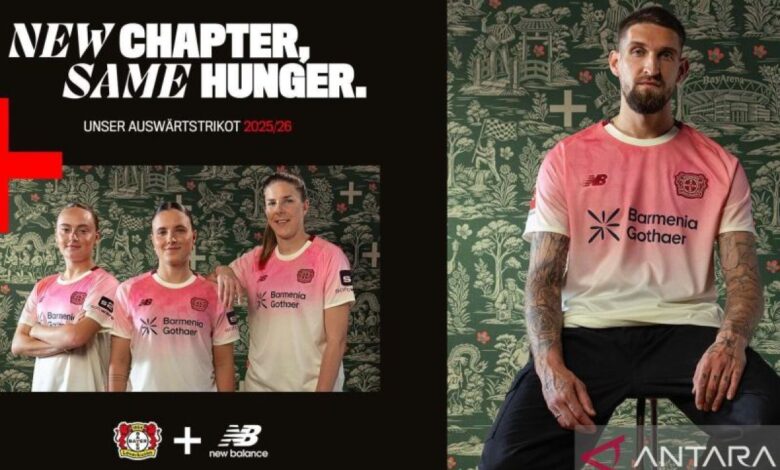 Bayer Leverkusen rilis jersi tandang terinpirasi dari Daerah Perkotaan Leverkusen
