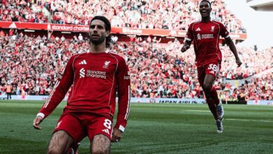 Tendangan bebas Szoboszlai antar Liverpool bungkam Arsenal