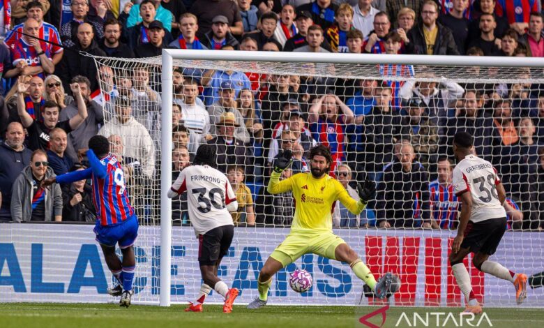 Klasemen Kejuaraan Inggris: Liverpool masih kuasa sekalipun dikalahkan Palace