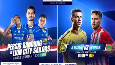 Saksikan AFC Champions League Two, Persib Bandung vs Lion City Sailors serta juga Al Nassr vs FC Istiklol di RCTI