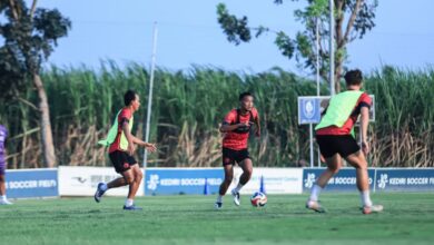 Pemain Persik Rifqi Ray kemudian juga Wigi Pratama terlibat TC timnas 