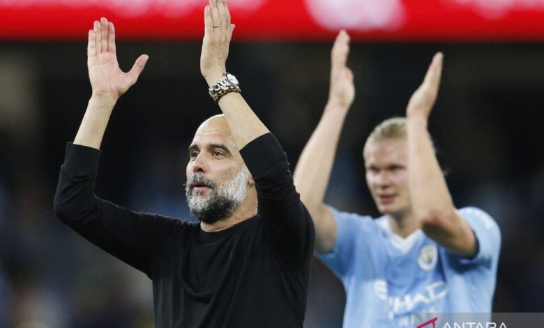 Pep Guardiola pertimbangkan istirahatkan Haaland lawan Swansea