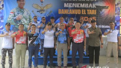 Lanud El Tari peringkat kompetisi lomba menembak untuk menjaring atlet berbakat NTT