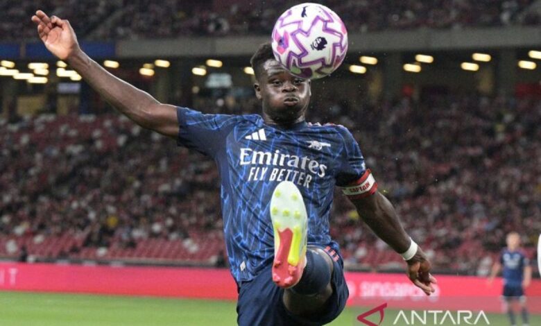 Martinelli kemudian juga Saka menangkan Arsenal berhadapan dengan Olympiakos