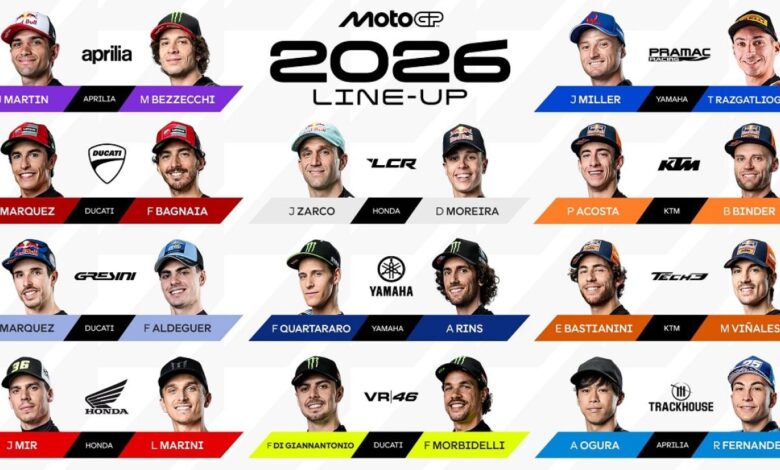 Daftar kontestan balap MotoGP 2026, Marquez-Bagnaia masih jadi poros Ducati