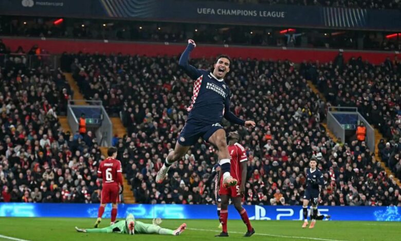 Liverpool dipermalukan PSV Eindhoven 1-4 pada Anfield