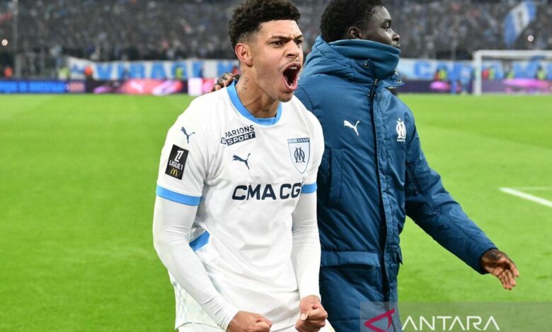 Marseille susah payah amankan kemenangan 3-2 berperang melawan Lyon