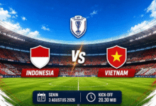 Timnas Indonesia berhadapan dengan Timnas Vietnam pada matchday ketiga Grup A Piala AFF 2026 di Stadion Pakansari, Senin 3 Agustus 2026. Laga Indonesia vs Vietnam akan dimulai pukul 20.30 WIB, live di RCTI, GTV, iNews, dan Youtube YB (Reza Arab).
